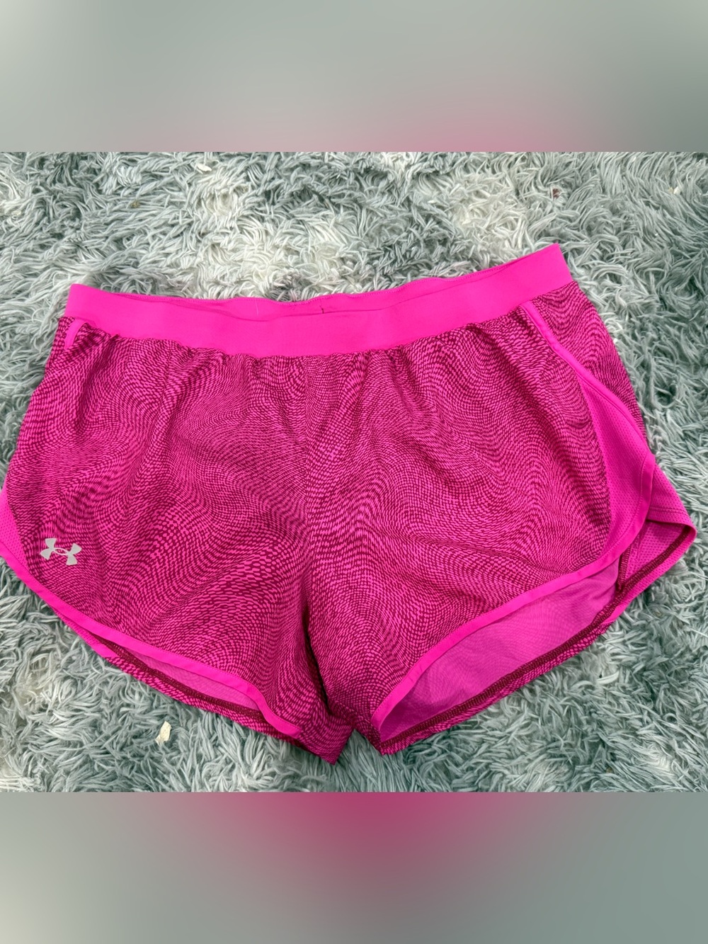 Under Armour Hot Pink Women's Performance Running Shorts xl - Picture 1 of 3